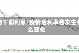 疫情下调利息/疫情后利率会发生什么变化