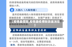 【疫情最信息,疫情最疫情新数据消息】