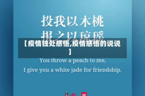 【疫情独处感悟,疫情感悟的说说】