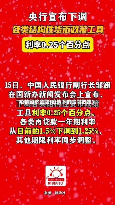 疫情经济金融(疫情下的金融政策)-第1张图片