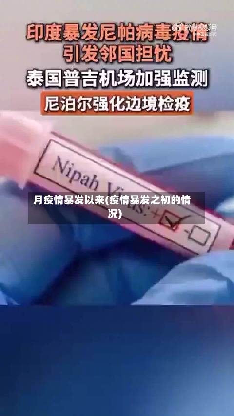 月疫情暴发以来(疫情暴发之初的情况)-第1张图片